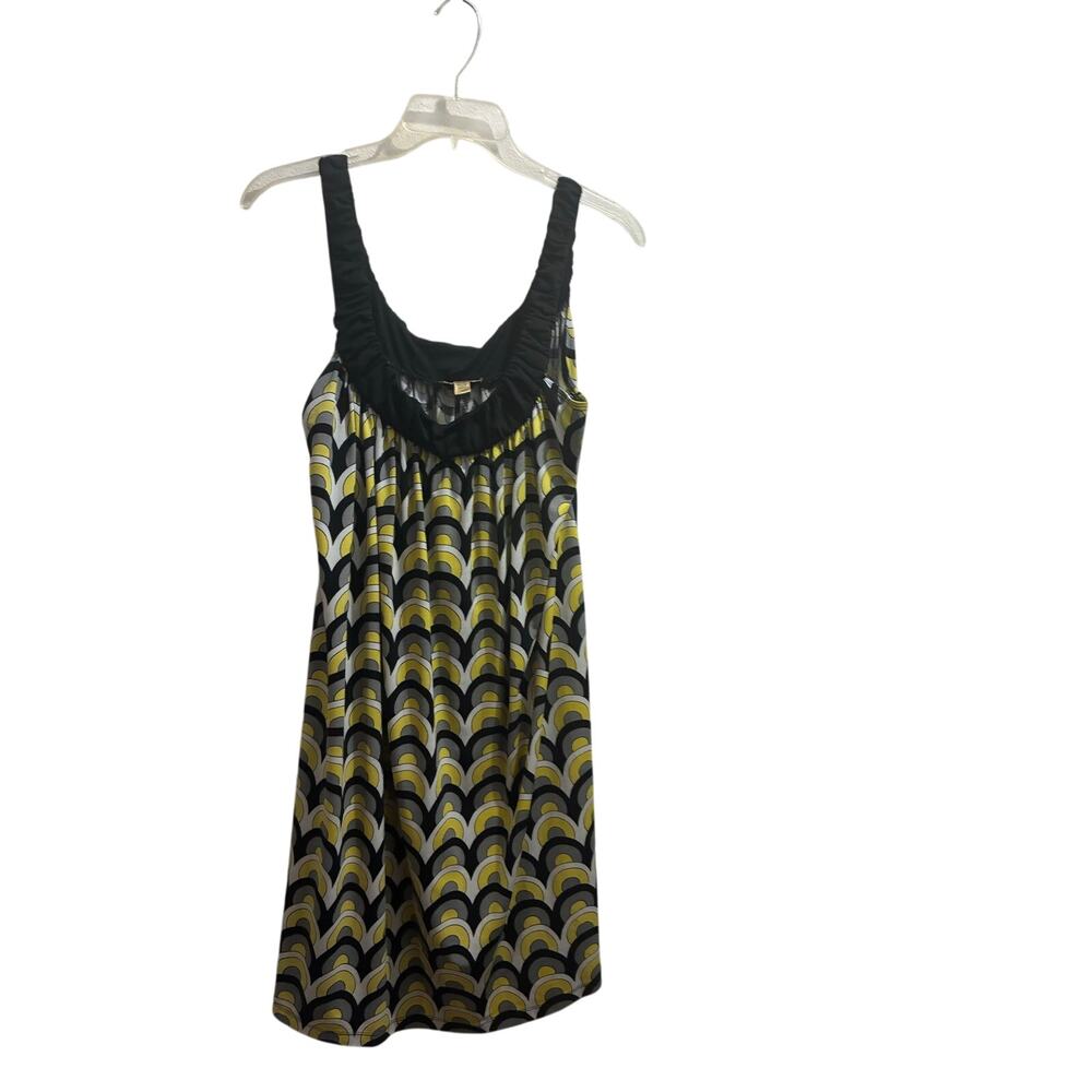 Torrid Forever Large Black Yellow Geometric Print Sleeveless Mini Dress